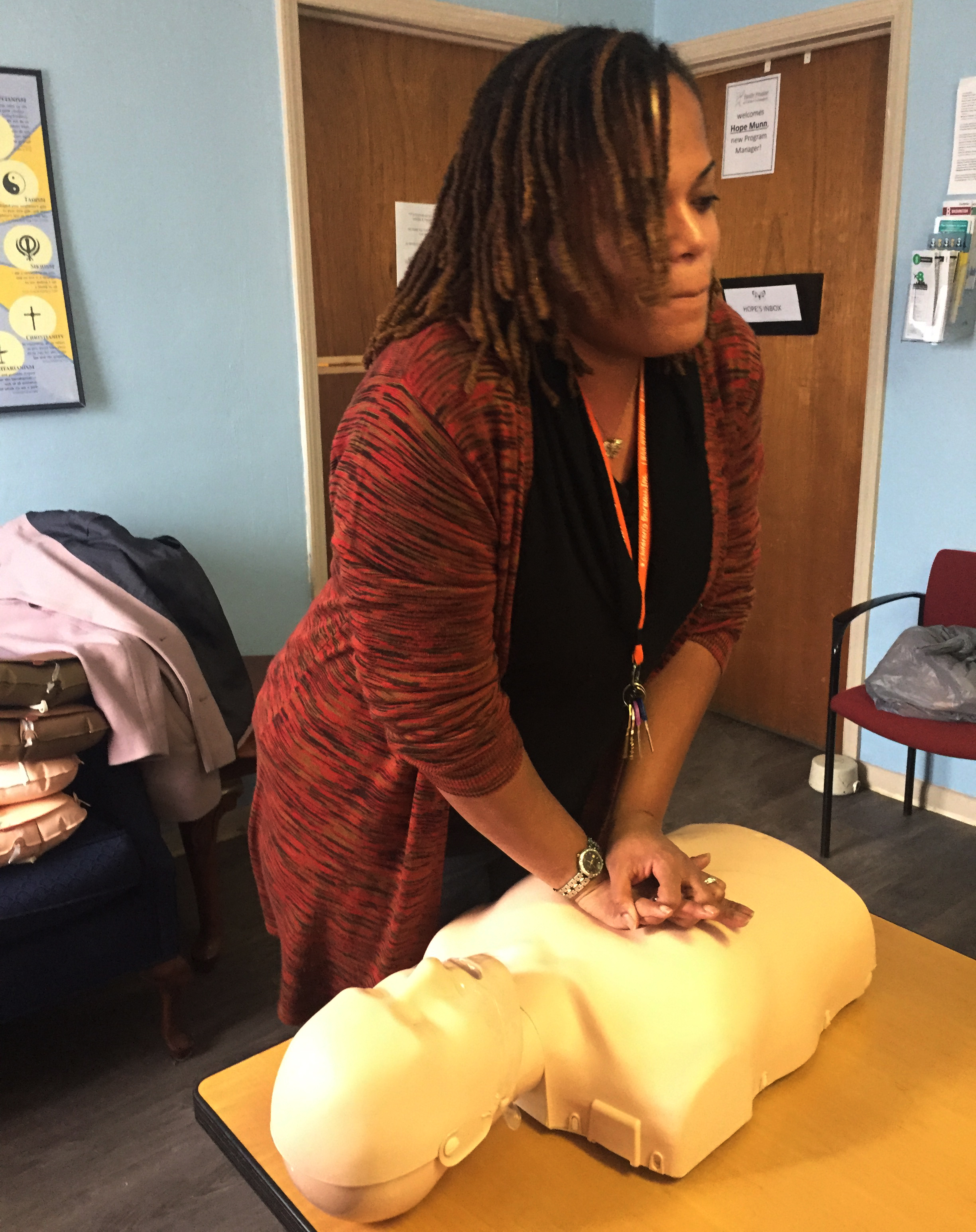 DF CPR Training at Family Promise