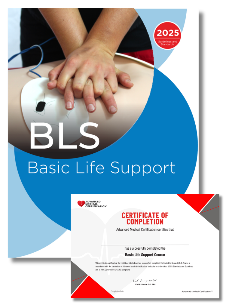 BLS Handbook with Course Completed Certificate