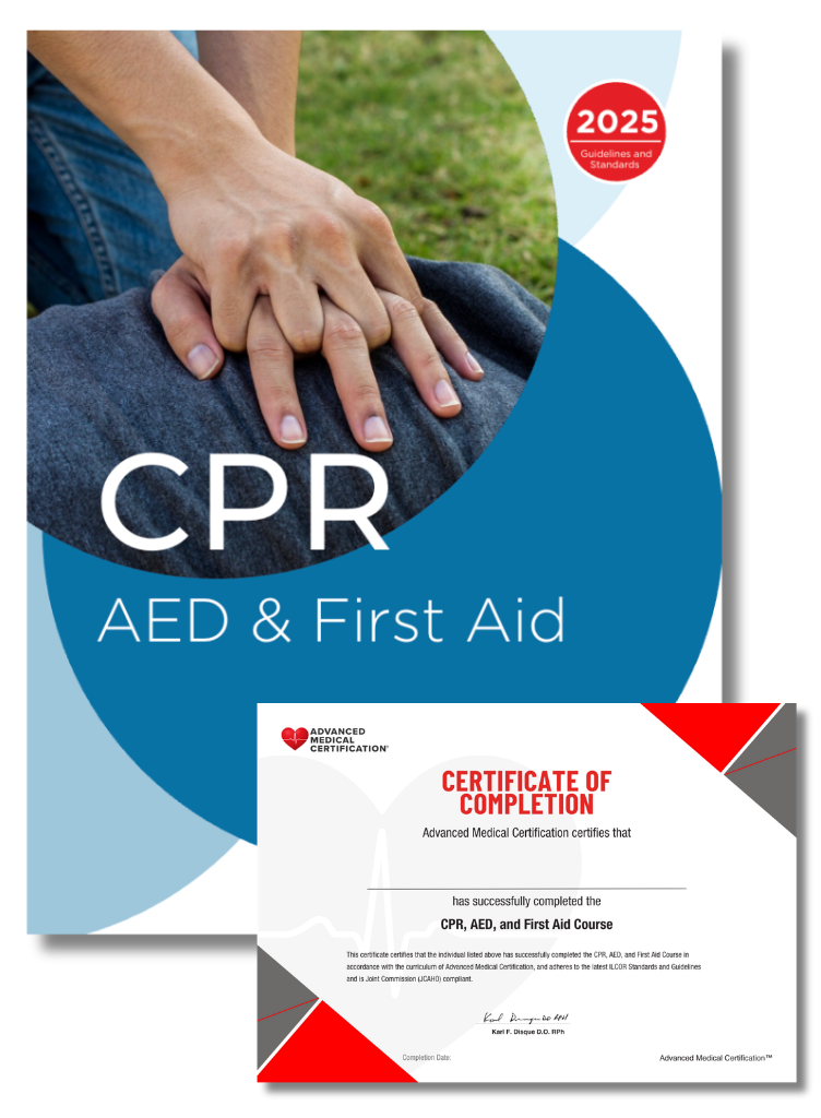 CPR Handbook with Course Completed Certificate